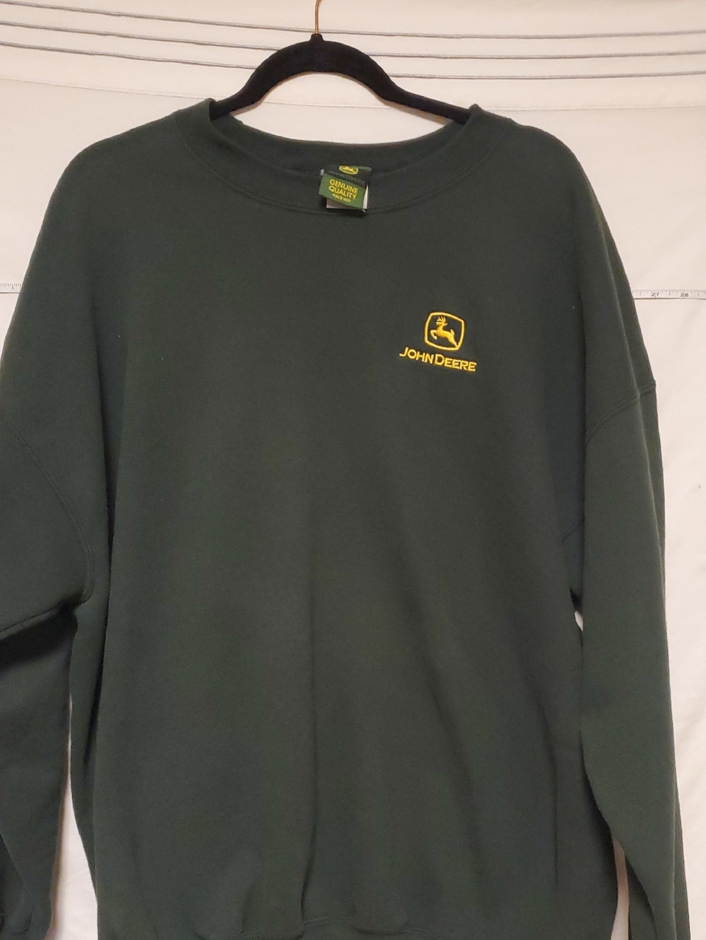 John Deere Green Crewneck Sweatshirt with Yellow Logo XXL